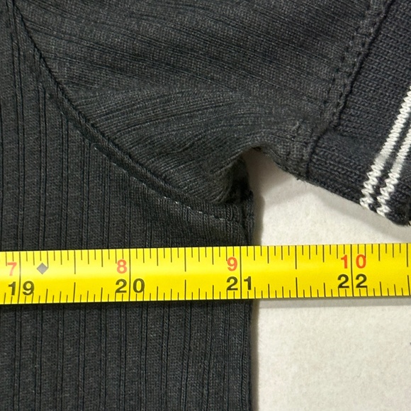 NWT Banana Republic Factory Mens Black Zip Placket Polo Size Medium - Picture 5 of 7